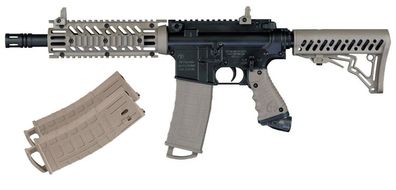 Tippmann TMC MagFed + 2x Extra Magazinen - black/desert