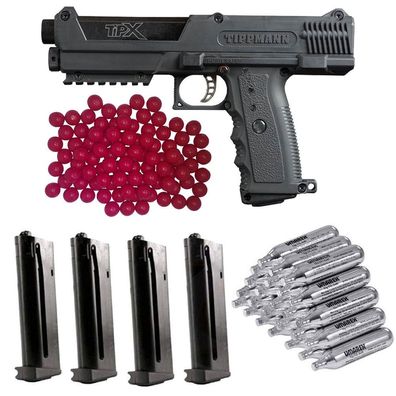 Tippmann TiPX Home Defense Paket inkl. 20x CO2 Kapseln, 1x Mag Pack & 50 Nylonballs
