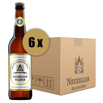 Karton Neuzeller Pilsner mit 06 Flaschen je 0,5 Liter