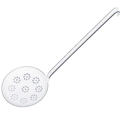 Riess Pelle à pâtisserie Ø12cm avec trou émaillé Classic Blanc