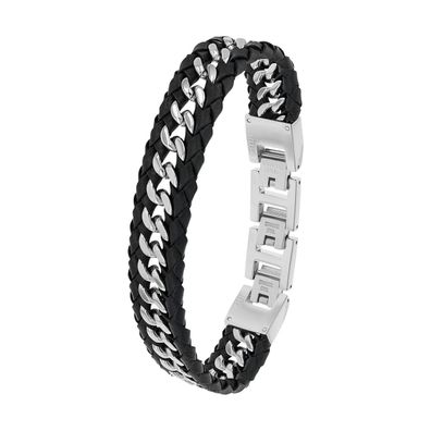 JOOP! Armband 2038037 Leder und Edelstahl