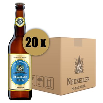 Karton Neuzeller Hell mit 20 Flaschen je 0,5 Liter
