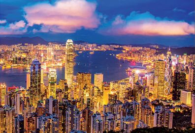 Skyline von Hong Kong