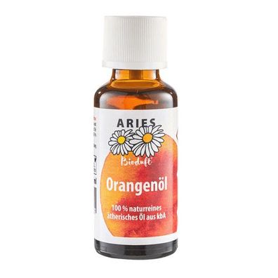 Bio-Orangenöl, ARIES Umweltprodukte, 100% naturreines ätherisches Öl, 30 ml, Wohlbefi