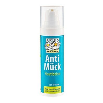 Anti Mück Hautlotion, ARIES Umweltprodukte, 100% natürlich, wirkt bis zu 6h, 30 ml, M
