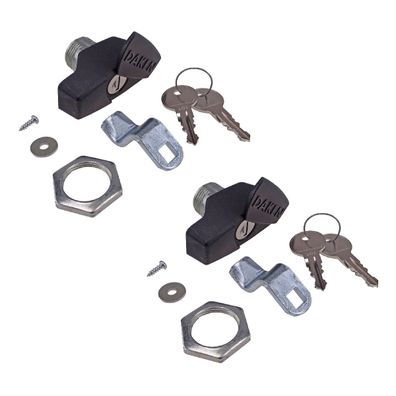 2 x Ersatz Drehgriff mit Schloss gleichschließend für Daken Boxen Blackit 2 + L