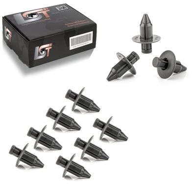 10x Seitenverkleidung Kofferraum Befestigung Clips Spreizniete FÜR SUZUKI grau