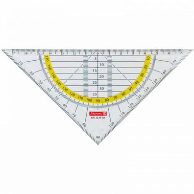 Brunnen Geodreieck 16cm glasklar