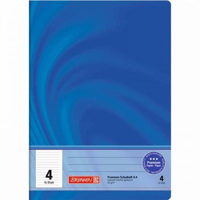 Brunnen Schulheft Premium Vivendi A4 16 Blatt liniert - Lineatur 04