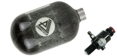 Dye Armotech Supralight Air Tank 0,8 Liter HP System inkl. Ninja UL Regulator 300bar