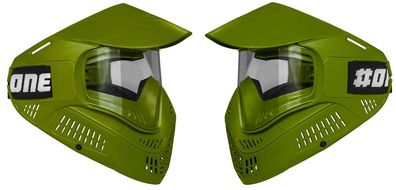Paintball Maske Field #ONE Single - oliv