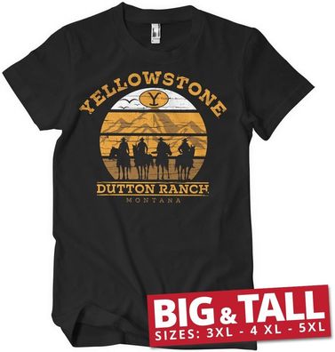 Yellowstone Cowboys Big &amp; Tall T-Shirt Black