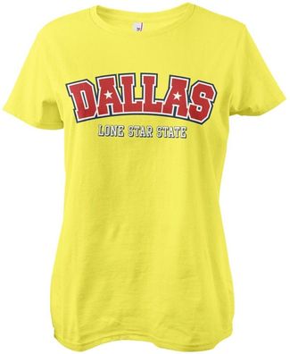 Hybris Dallas Girly Tee Damen T-Shirt Yellow