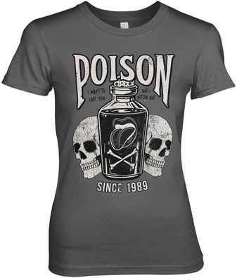 Hybris Poison Girly Tee Damen T-Shirt Dark-Grey