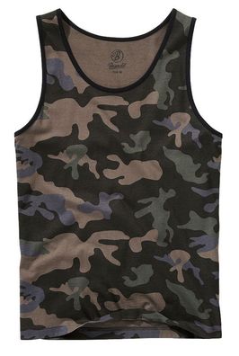 Brandit T-Shirt Tank Top in Darkcamo
