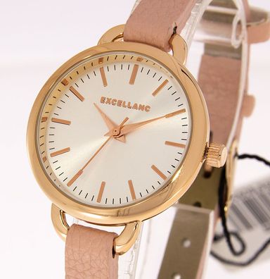 Damenuhr Excellanc Uhr Farbe rosegold apricot 32mm