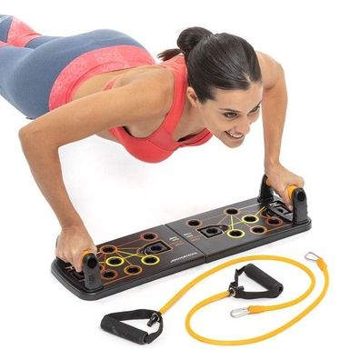 Multifunktionales Liegestützbrett mit Widerstandsbändern Ganzkörpertraining