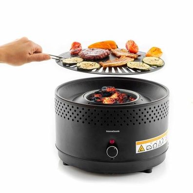 Rauchfreier Tischgrill - 4-in-1 Multifunktionsgrill inkl. Tragetasche & Zubehör