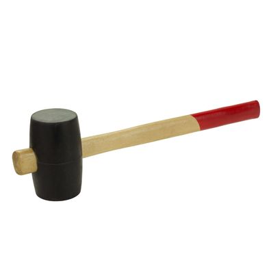 Gummihammer mit Holzstiel Ø 65 mm, schwarz