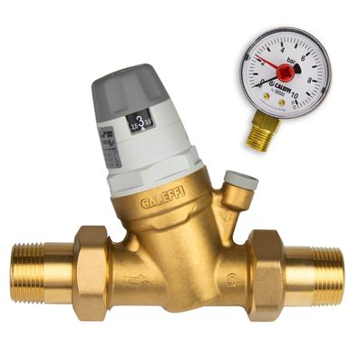 Caleffi Druckminderer 1 1/4 Zoll DN32 Druckreduzierer Druckregler mit Manometer