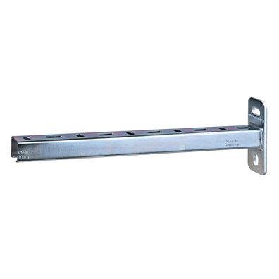 Schienenkonsole 28x30mm 42cm 28/30 Rohrträger Wandkonsole Wandausleger verzinkt