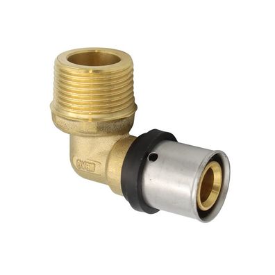 Pressfitting Winkel Übergang 20x2 mm 3/4 Zoll AG TH Kontur