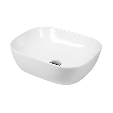 Waschbecken Keramik Aufsatz rechteckig 49x39 cm weiß
