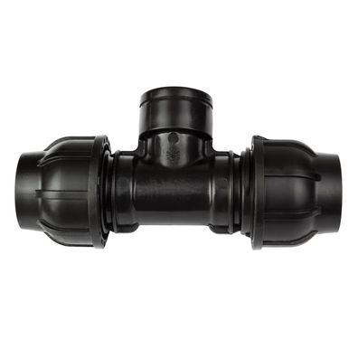 Gebo PE Rohr T-Stück 32 mm x 1 Zoll IG Abzweig Klemmverbinder Verschraubung