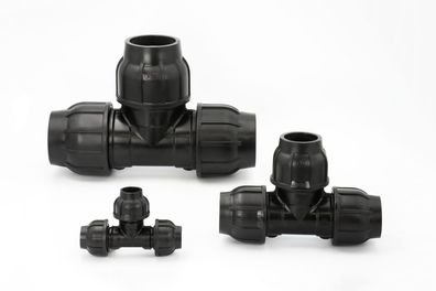 Gebo PE Rohr T-Stück 20mm Abzweig Abzweigung Verschraubung Klemmverschraubung