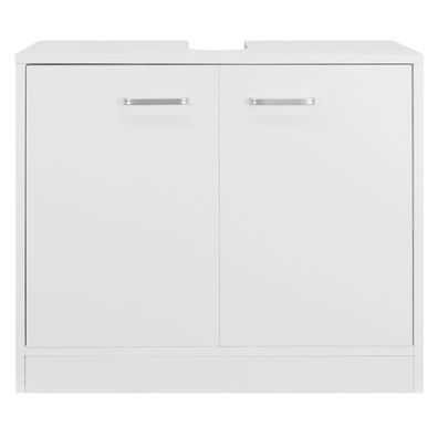 Waschbeckenunterschrank "LUNA" polarweiß matt 2-türig
