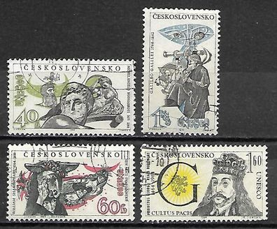 Tschechoslowakei gestempelt Michel-Nummer 1459-1462