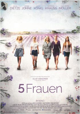 5 Frauen - Original Kinoplakat A3 - Anna König Odine Johne Korinna Kraus -Filmposter*