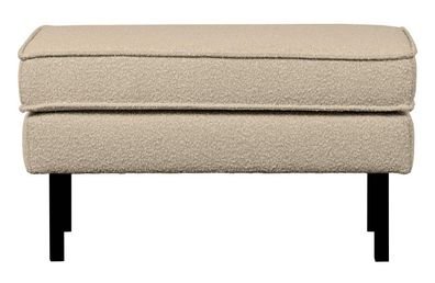 BePureHome - Hocker Rodeo aus Boucle-Stoff, Beige