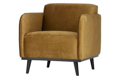 BePureHome - Sessel Statement Samt, Honig Gelb
