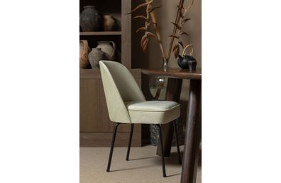 BePureHome - Esszimmerstuhl Vogue Samt, Pistazie