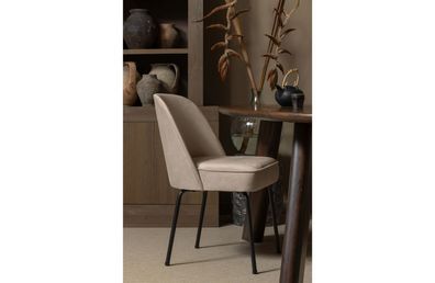 BePureHome - Esszimmerstuhl Vogue Samt, Kaki
