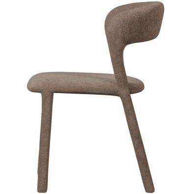 BePureHome - Esszimmerstuhl Noble aus Webstoff, Taupe