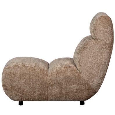 BePureHome - Sessel Observe aus Chenille-Stoff, Braun