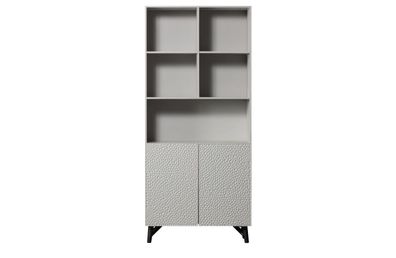 BePureHome - Schrank Carved Organic aus Mangoholz, Hellgrau