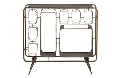BePureHome - Weinschrank Capo aus Metall, Messing