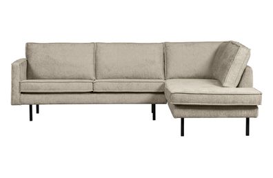 BePureHome - Ecksofa Rodeo aus Struktursamt Rechts, Wheatfield