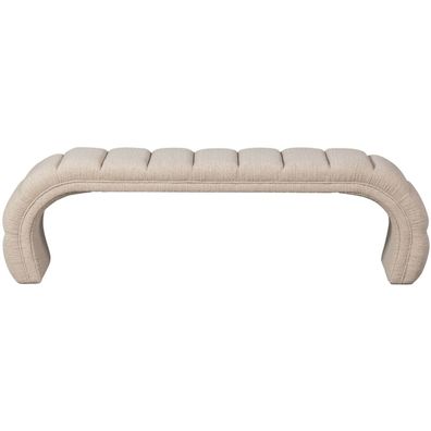 BePureHome - Bank Traffic aus Webstoff 160 cm, Natur