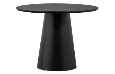 basiclabel - Esstisch Nena aus Holz ß 102 cm, Schwarz