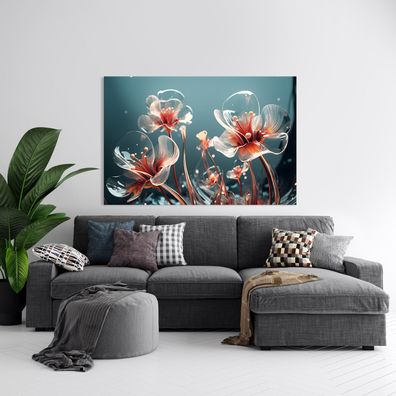 Wandbild Luxus Blumen, Bild Kunst in Leinwand , Acrylglas oder Poster