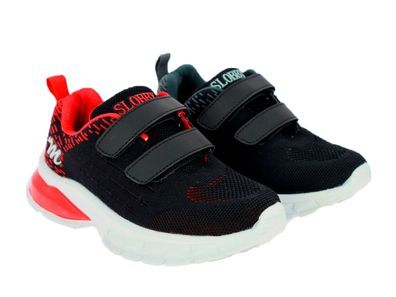 Slobby Kletthalbschuh schwarz/grau