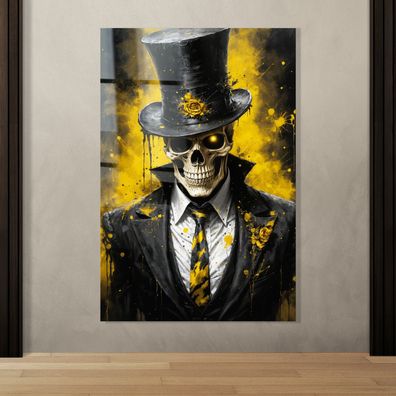 Moderne Wandbild, Abstraktes Skelett Bild, Kunst Poster, Leinwand, Acrylglas 2N3