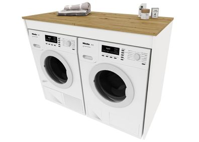 Waschmaschinenumbauschrank Waschmaschinenschrank für Waschmaschine & Wäschetrockner