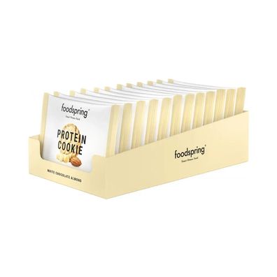 foodspring Protein Cookie (12x50g) White Chocolate Almond