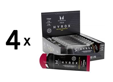 4 x Myprotein PRO x HYROX: Pre-Workout Gel (12x48ml) Sour Cherry