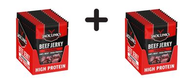 2 x Jack Links Beef Jerky (12x25g) Original